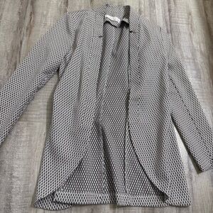 Kaos Black White Print Blazer XS